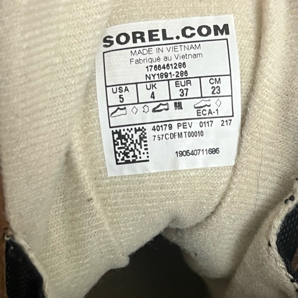 Sz 7 Womens Sorel Cheyanne Lace Winter Waterproof Boots CLASSIC DUCK BOOTS - Picture 8 of 10